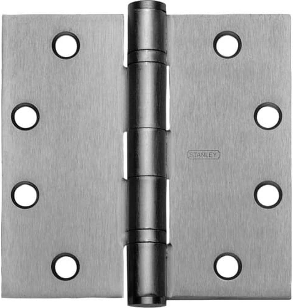 STANLEY FBB191 4 5X4 5 32D STS Door Hinge, Satin Stainless Steel
