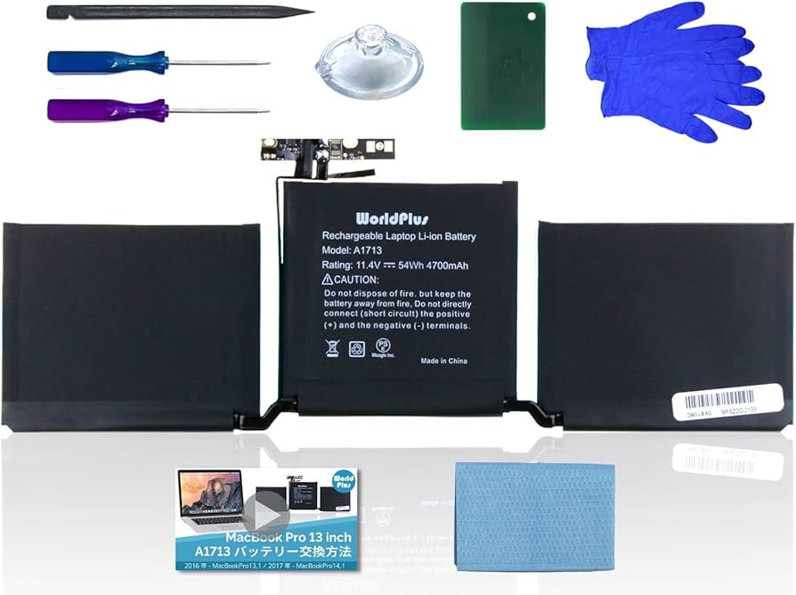 Amazon.co.jp: WorldPlus A1713 A2171 バッテリー MacBook Pro 13inch