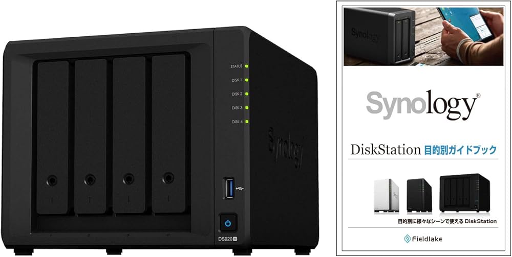 Amazon.co.jp: Synology NASキット 4ベイ DS920+/JP【ガイドブック付