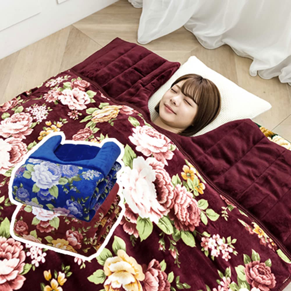 Amazon｜毛布 シングル 2枚合わせ 衿付き くり衿 マイヤー毛布