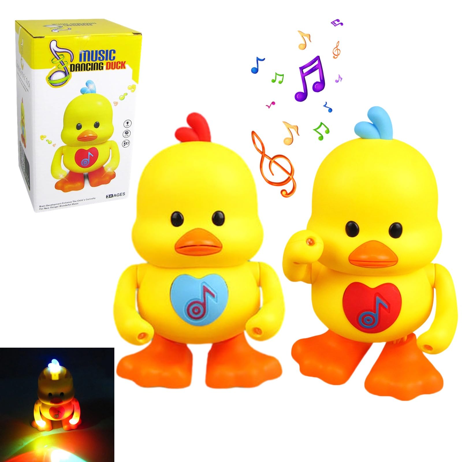 Amazon.co.jp: Lovehomily 2個踊るアヒルのおもちゃ 電気アヒル