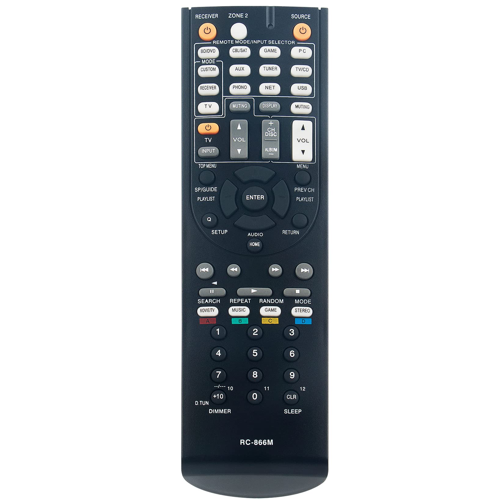 Amazon.com: RC-866M Replacement Remote Control Applicable for