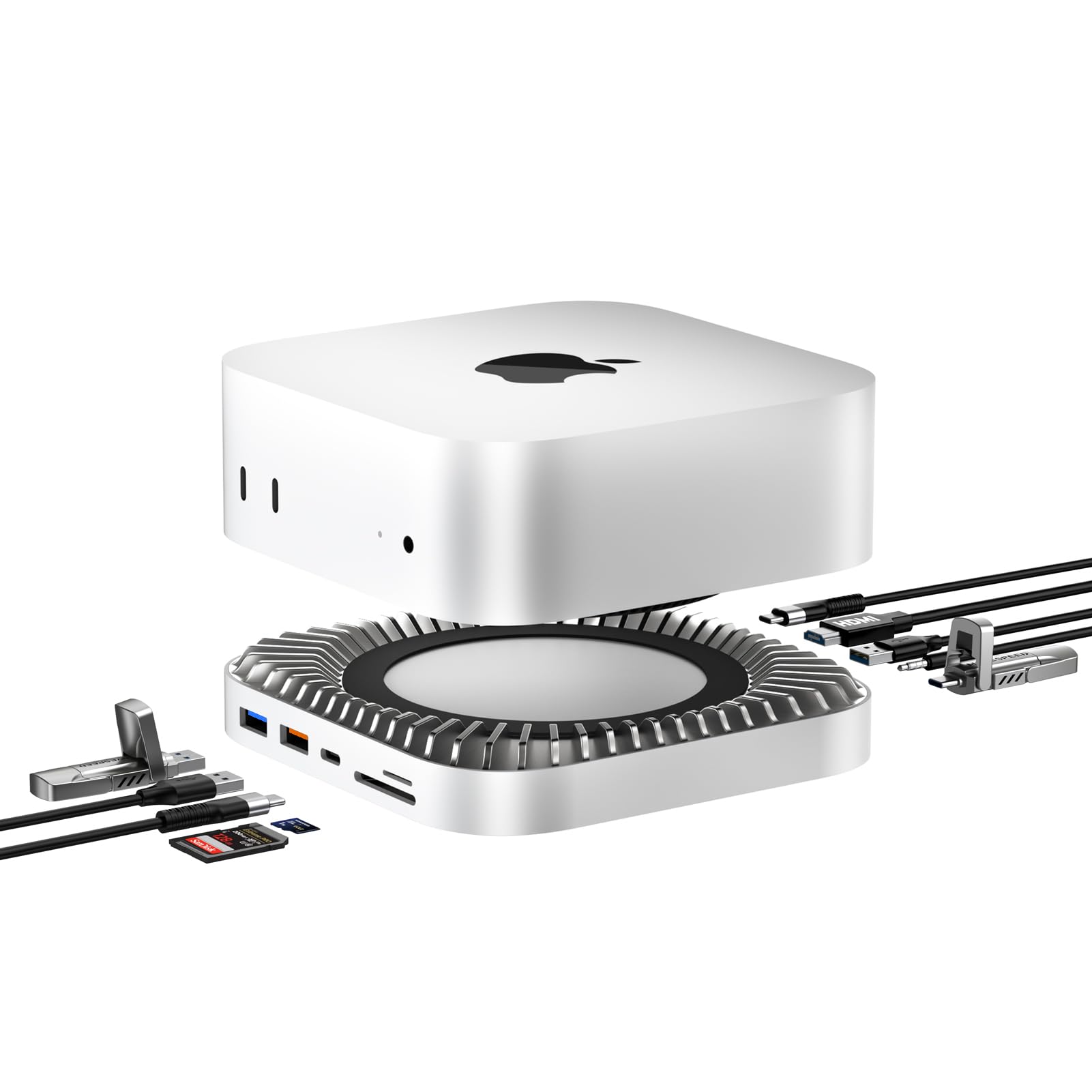 Amazon.com: Mac mini M4 Dock, Aluminum Stand and HDMI Hub for Mac