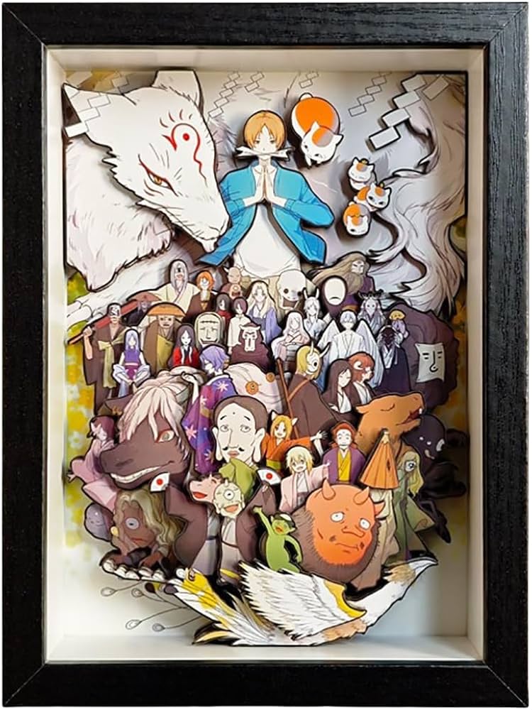 Amazon.co.jp: 夏目貴志 立体絵 夏目友人帳 漆 立体画 アニメグッズ