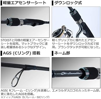 Amazon | ダイワ(DAIWA) エギングロッド エメラルダス AIR AGS 86M・R