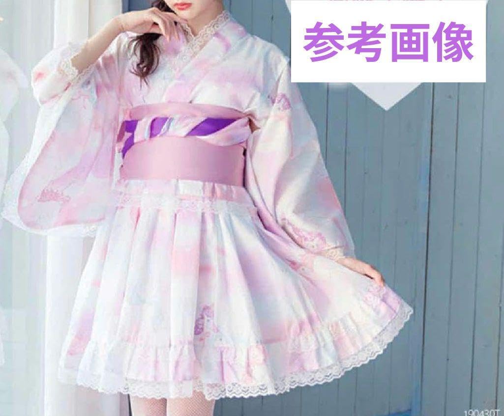 Amazon.co.jp: 浴衣ドレス 帯 160 地雷系 量産型 y2k 平成 姫系 ギャル