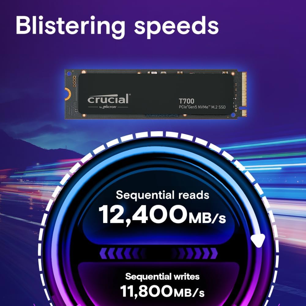 Amazon | Crucial(クルーシャル) T700 1TB Gen5 NVMe M.2 SSD - 最大