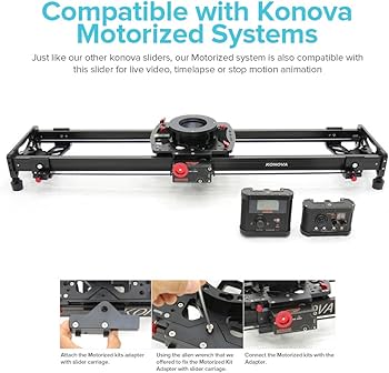 Amazon.com : Konova K Cine Slider 120cm (47.2 Inch) for Large
