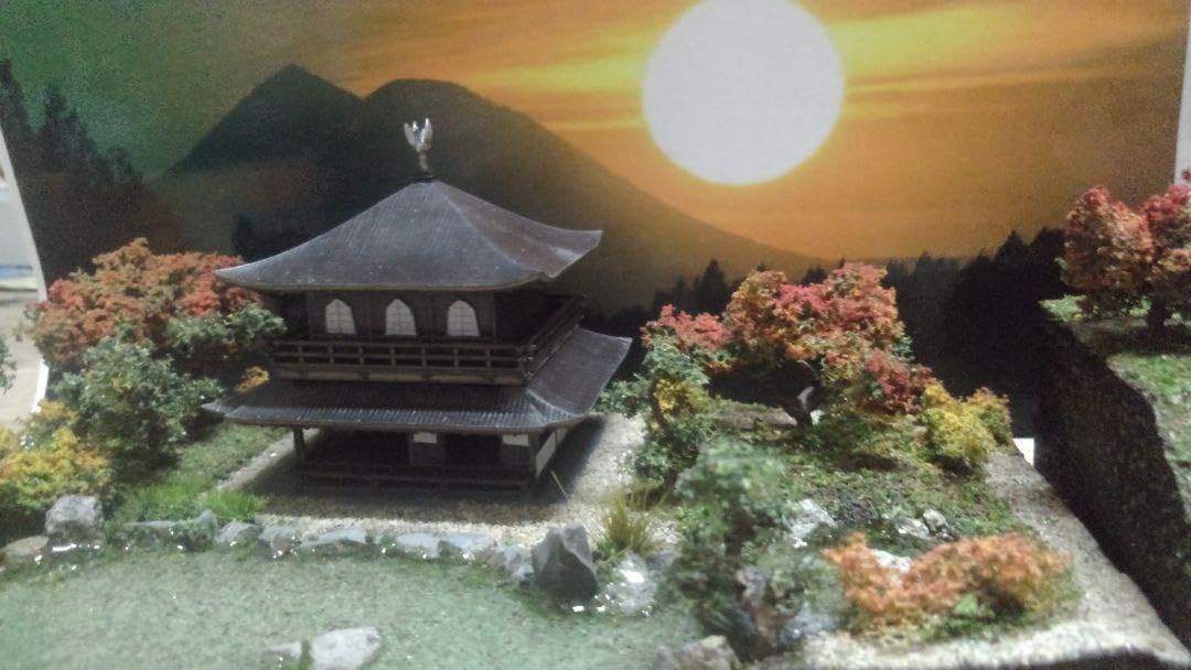 Amazon.co.jp: ミニチュア?プラモデル?1 150?お寺?銀閣寺ジオラマ