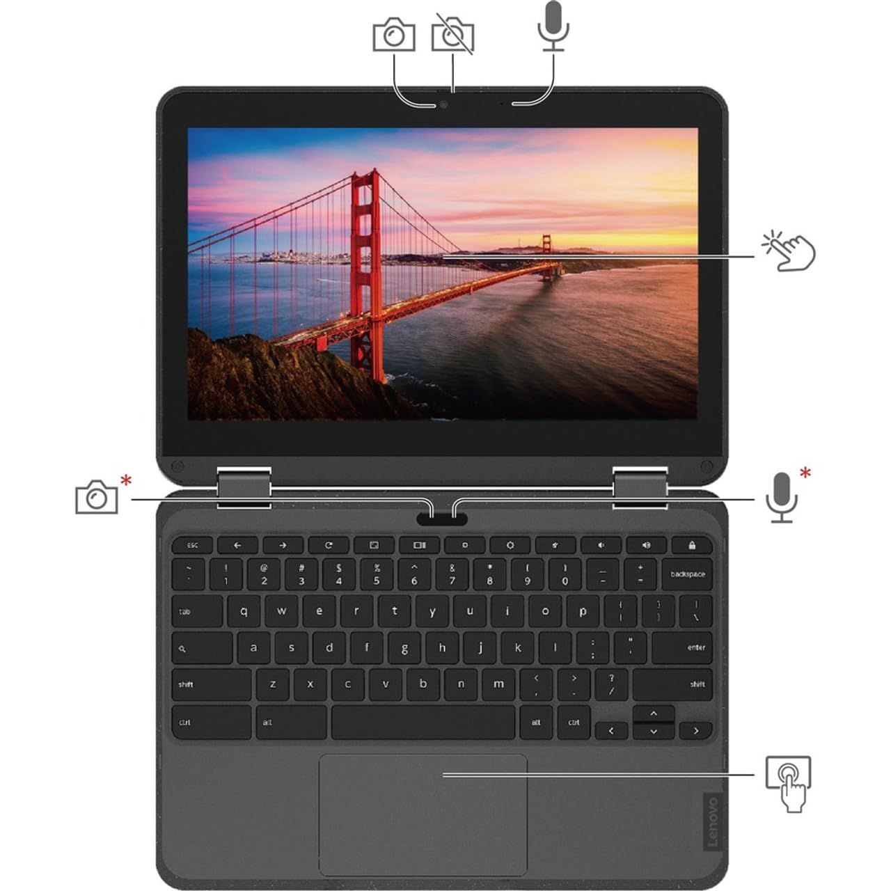 Amazon.com: Lenovo 300e Chromebook Gen 3 82J9000LUS LTE, UMTS 11.6