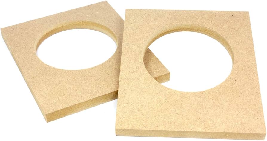 Amazon | Φ70mm開口済MDFバッフルボード[122mm×104mm×9mm厚]2枚セット