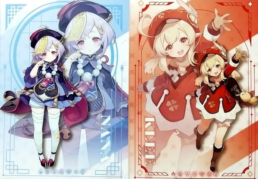 Amazon.co.jp: 原神 七七クレー2枚セット a4クリアファイル : おもちゃ