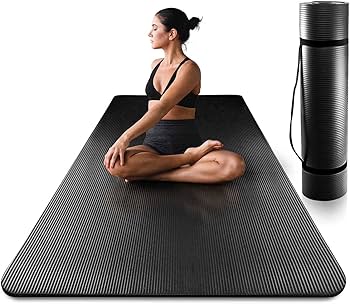 Amazon | 特大トレーニング用マット 80cm×185cm 極厚 15mm 幅広 ヨガ