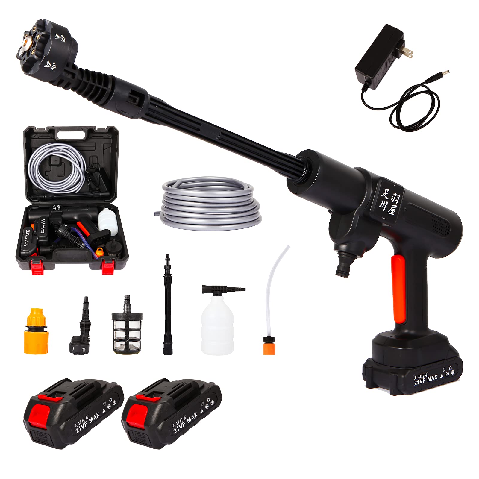 Amazon | 足羽川屋 高圧洗浄機 コードレス 充電式 家庭用 洗車 喷射