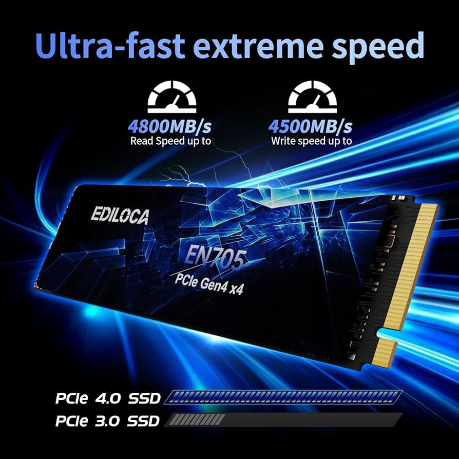 Amazon.com: Ediloca 2TB SSD NVMe M.2 2280 PCIe Gen4 x4 Internal