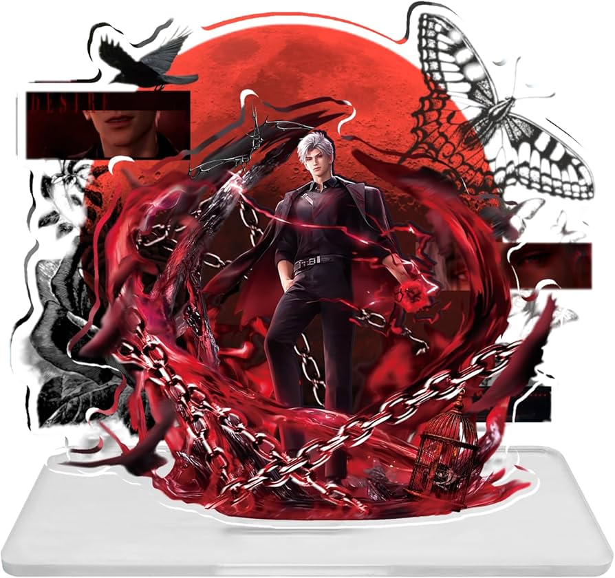 Amazon.co.jp: 恋と深空 シン アクリルスタンド 赤い月 背景 両面透明