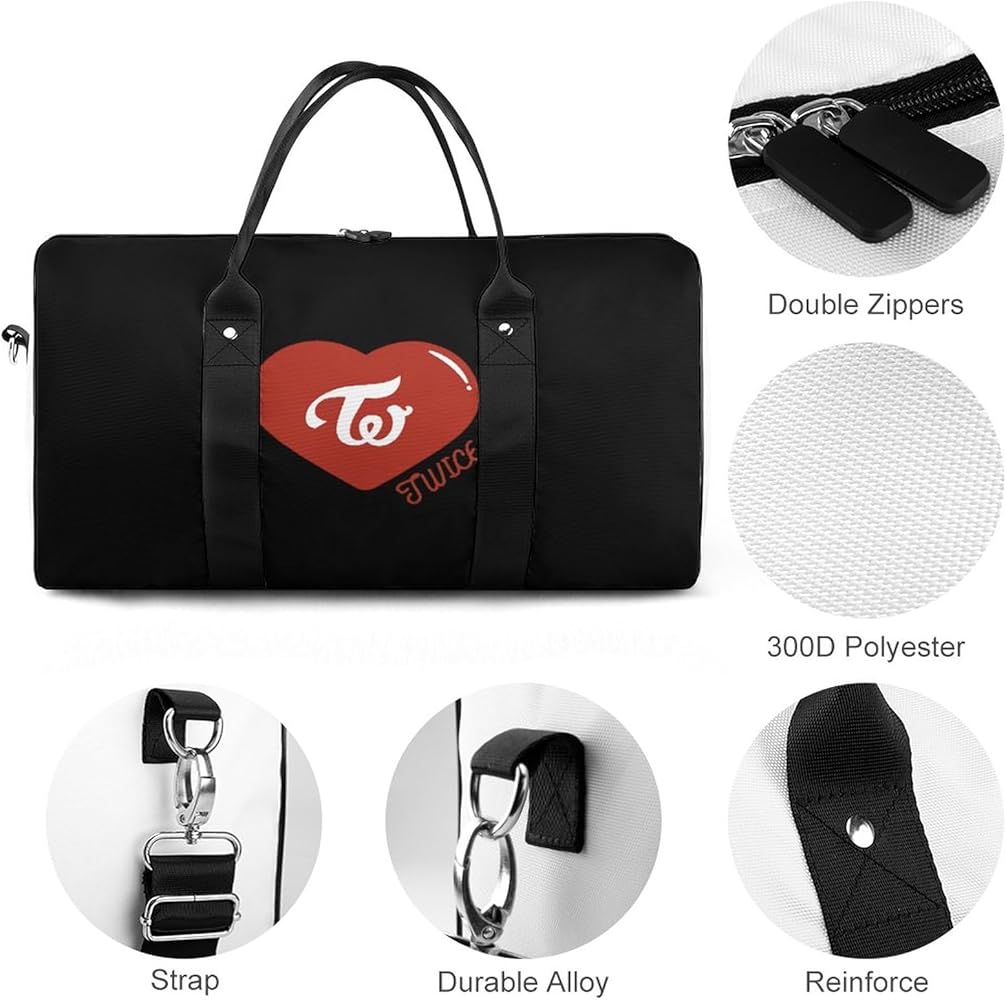 Amazon | Twice トゥワイス トラベルバッグ ボストンバッグ 旅行バッグ