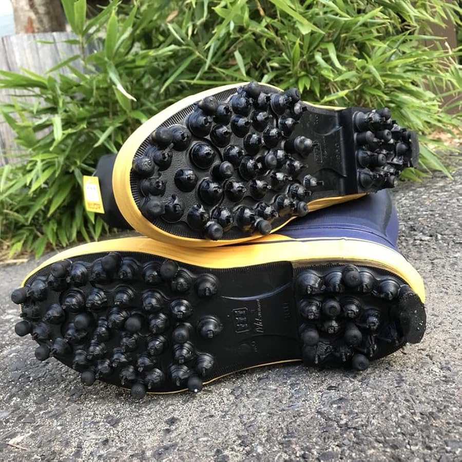 Amazon | 24.0 cm 岩礁55 スパイク長靴 農業や林業の作業場において