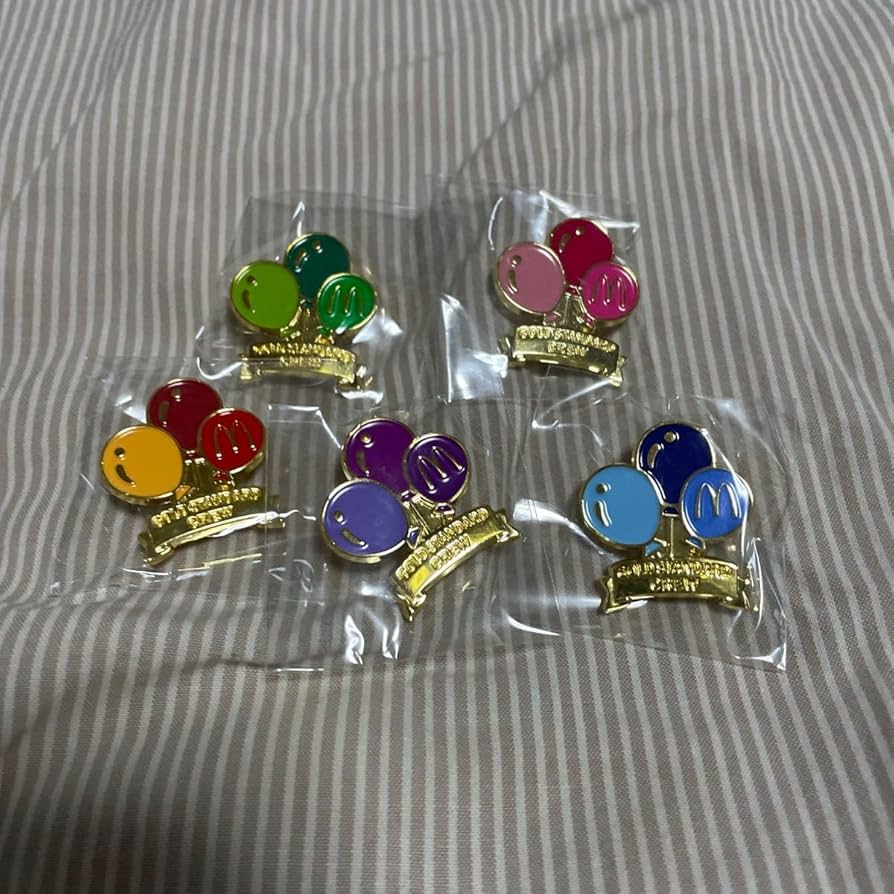 Amazon | マクドナルド ピンバッジ ピンズ 風船 ピンバッチ マック