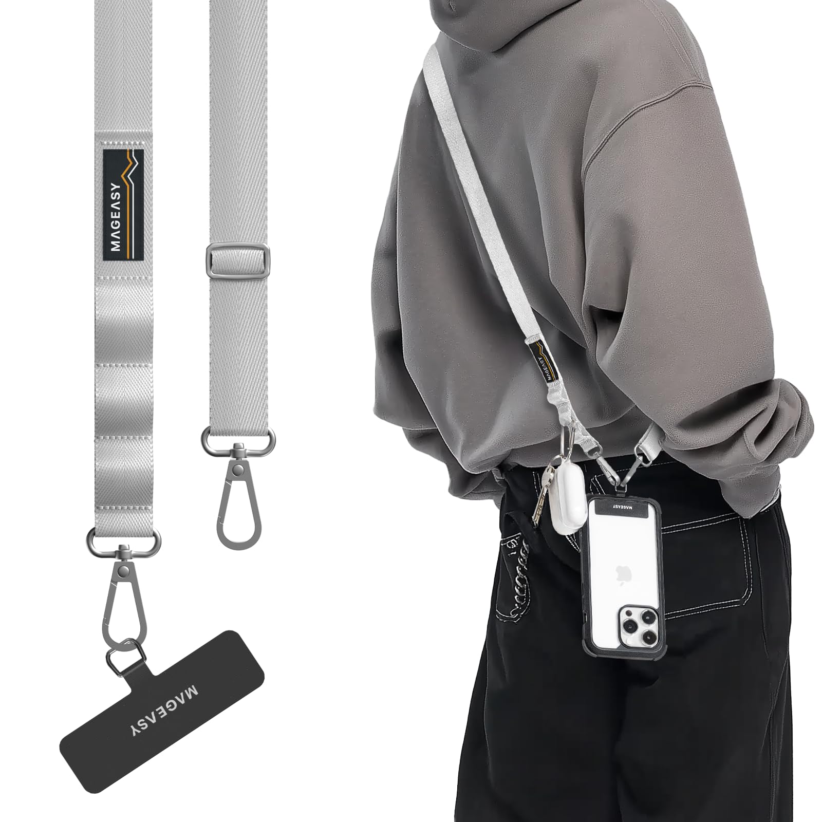 Amazon.com: MAGEASY Universal Cell Phone Lanyard Crossbody - Anti