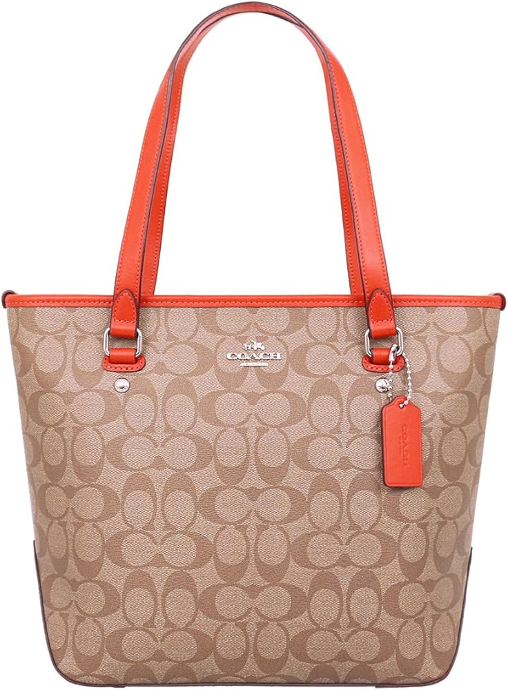 Amazon | [コーチ] バッグ (トートバッグ) F58294 カーキ×オレンジ