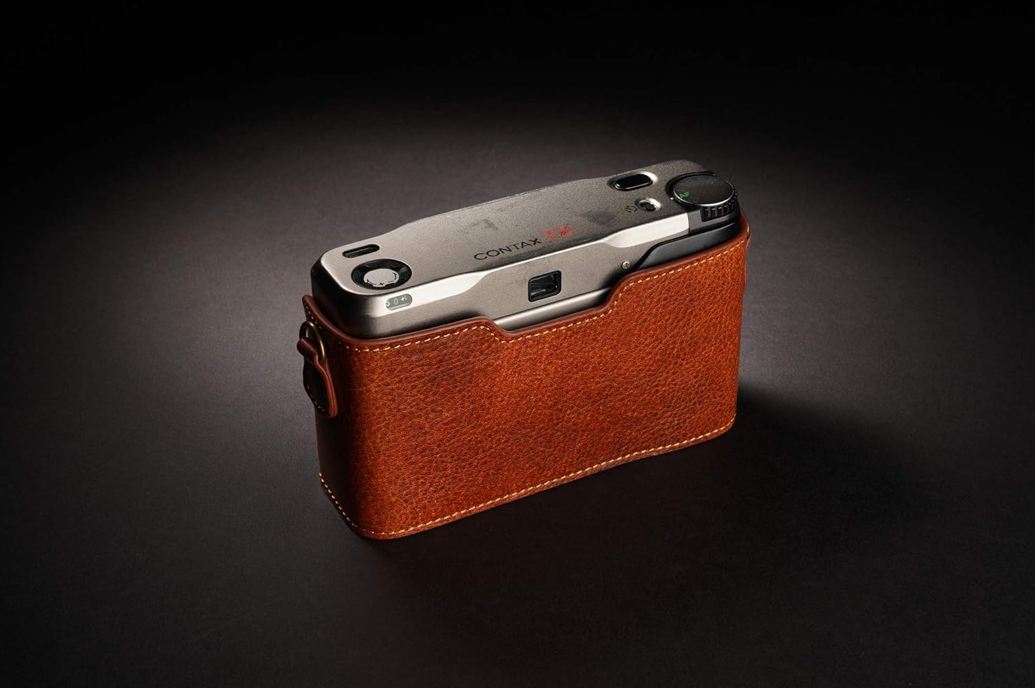 Amazon.co.jp: Contax T2ケース、BolinUS ハンドメイド本革ハーフ