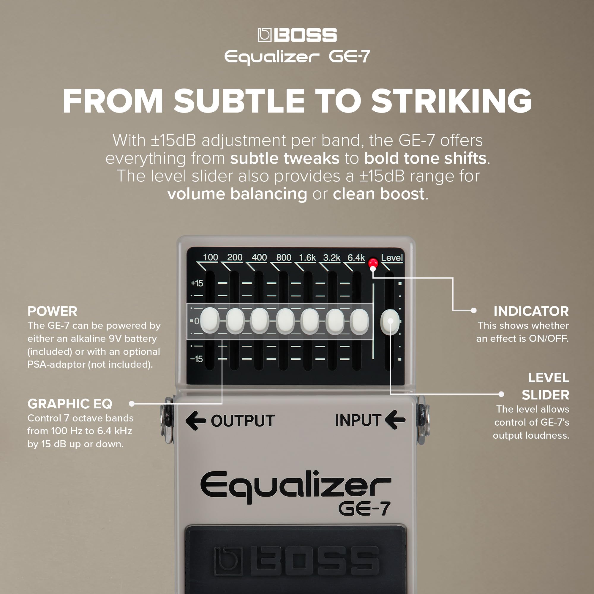 Amazon | BOSS Equalizer GE-7 | イコライザー | 楽器・音響機器