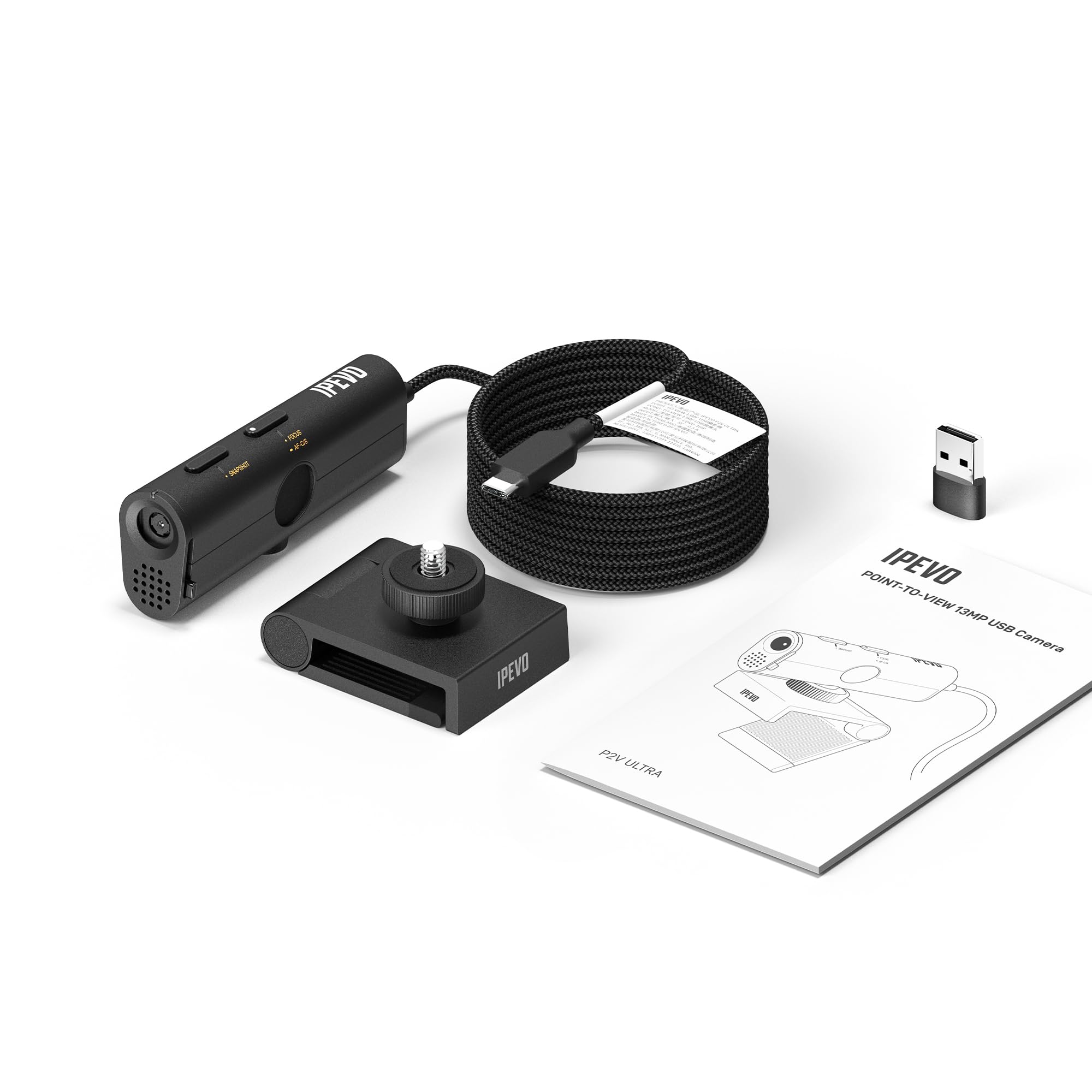 Amazon.com: Ipevo P2V Ultra 4K/13MP Object Camera with Camera Clip