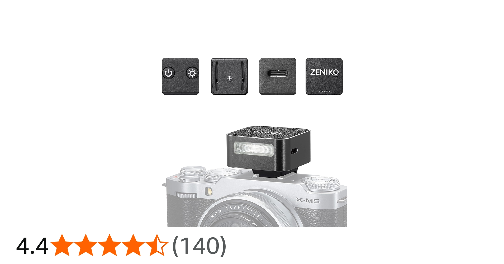 Amazon | Zeniko ZF08 アルミミニフラッシュスピードライト、440フル