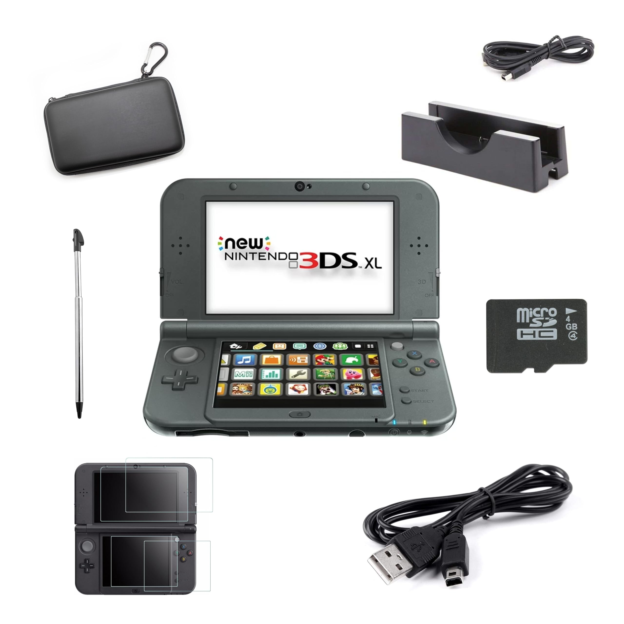 Amazon.com: Nintendo New 3DS XL, Black Premium Bundle (Renewed