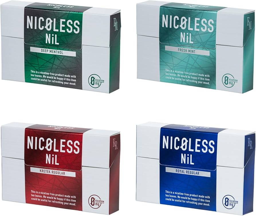 Amazon.co.jp: NICOLESS NiL ニコレス ニル 4フレーバーセット 1箱20本