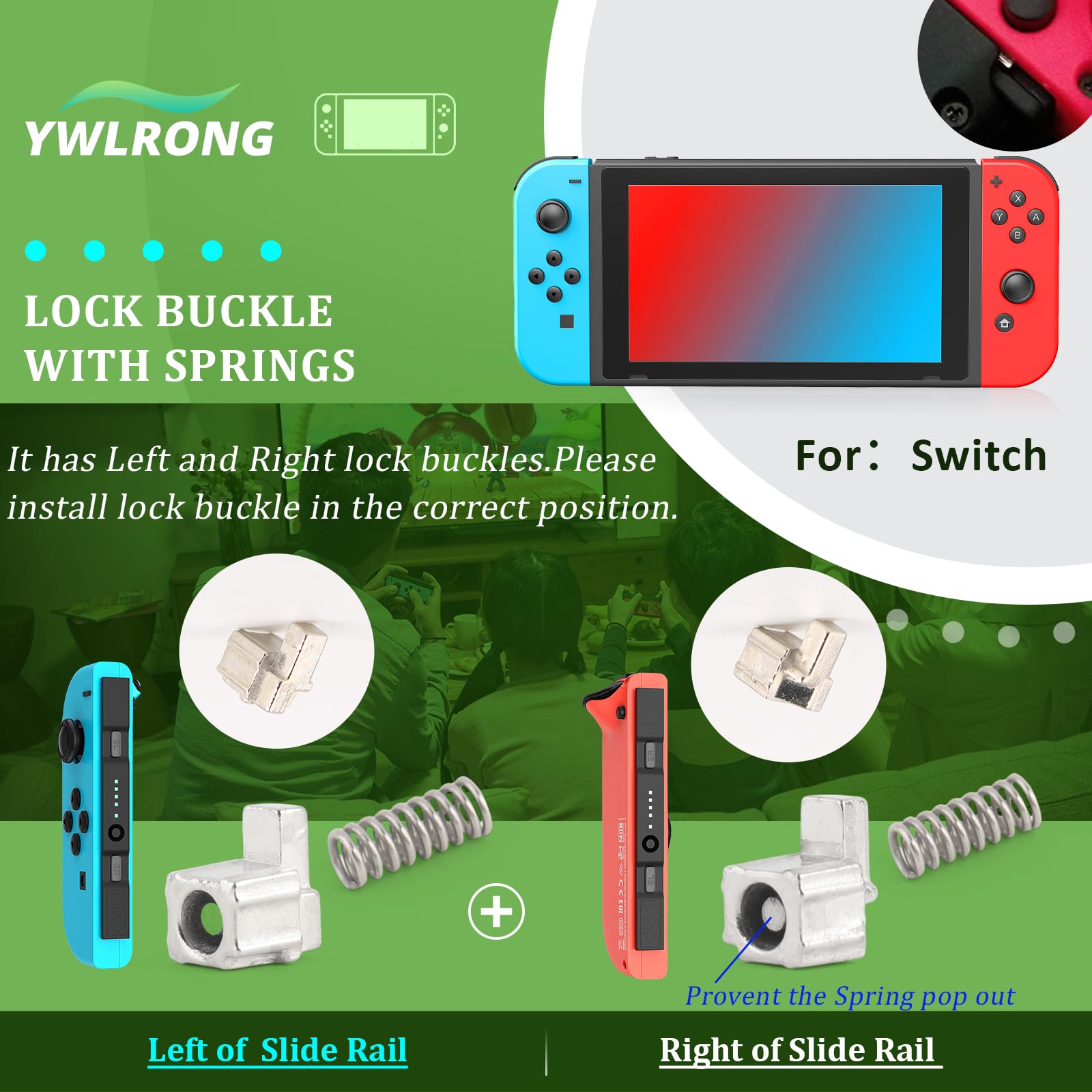 Amazon.com: for Joy-Con Slide Rail for Nintendo Switch/Switch OLED