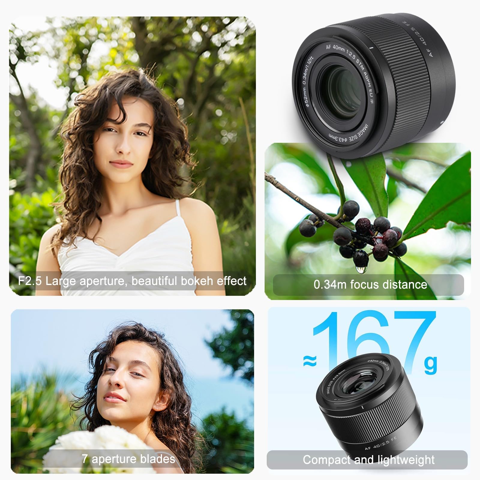 Amazon.com : VILTROX 40mm F2.5 f/2.5 FE-Mount Full Frame for Sony