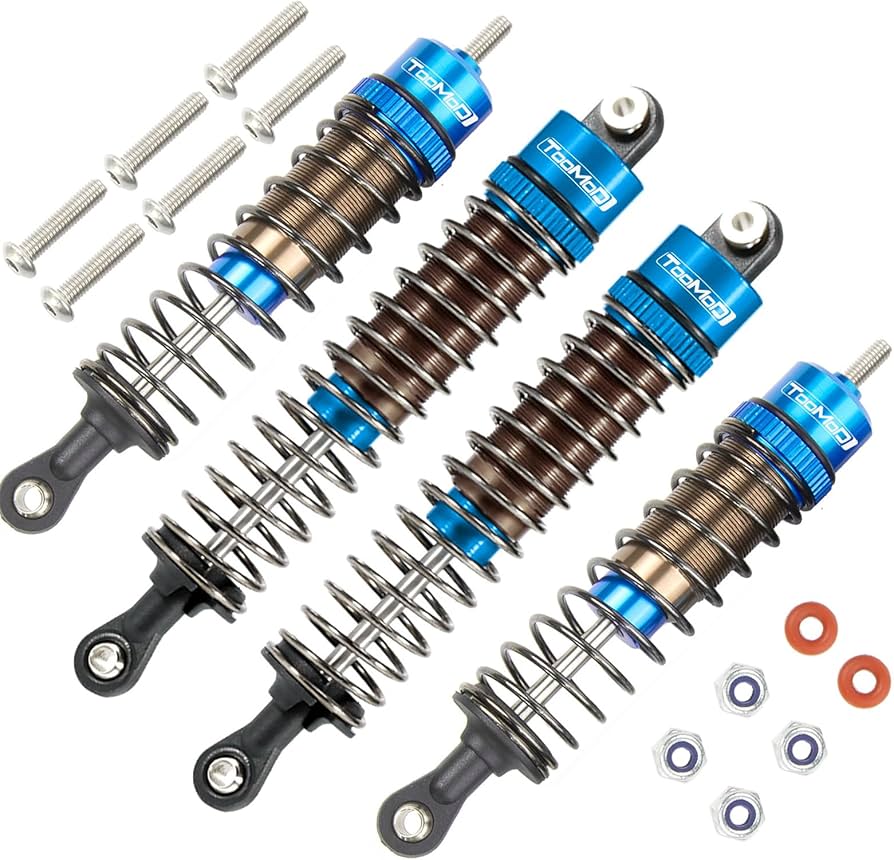 Amazon.com: TOOMOD RC Car Oil Shocks Absorber Damper for Tamiya