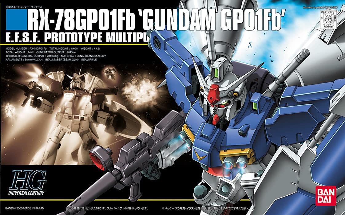 BANDAI HGUC 1/144 RX-78GP 01 Fb Gundam GP 01 Fb Full-BURNERN