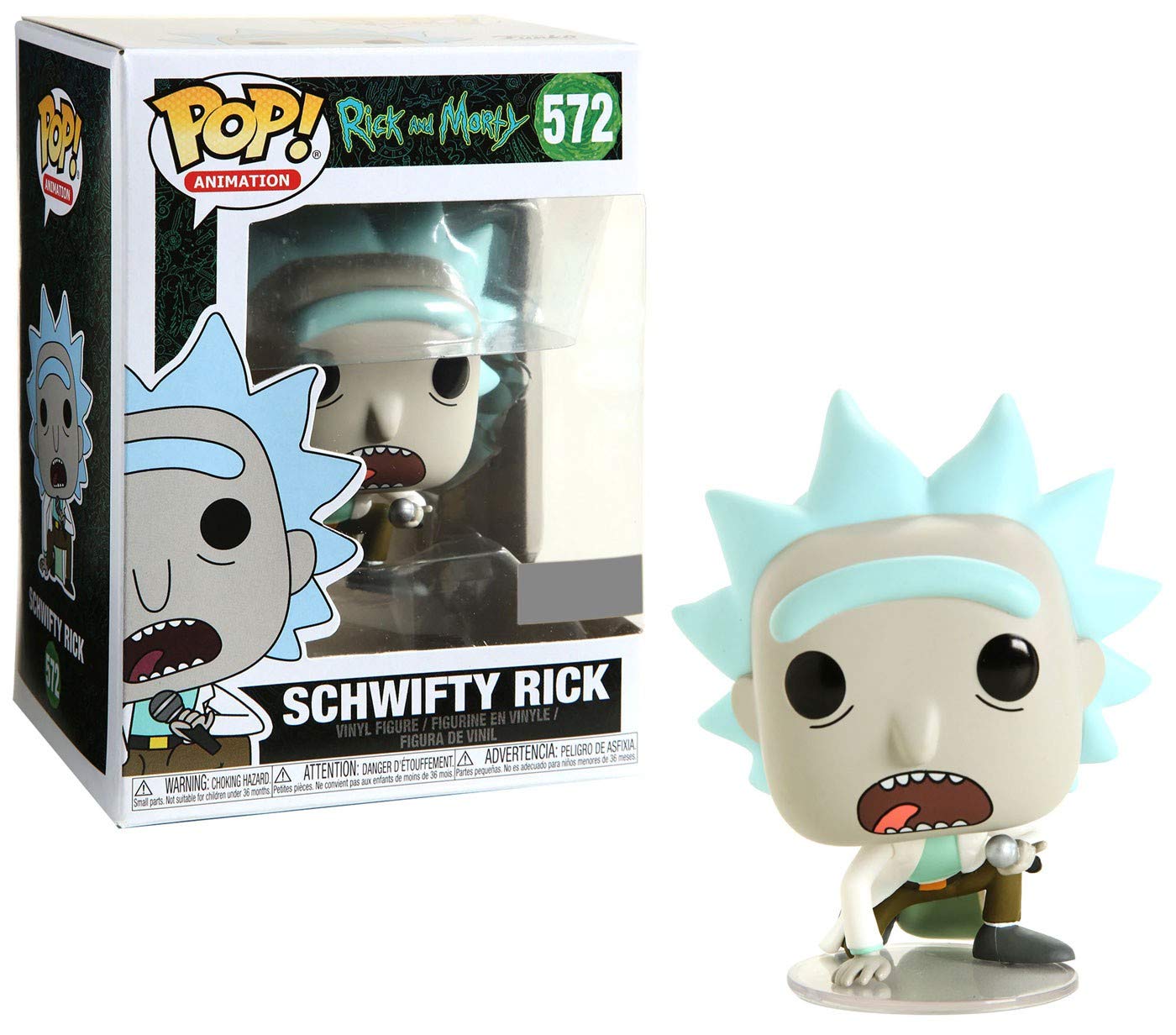 Amazon.com: Funko Pop! Animation Rick and Morty Schwifty Rick #572