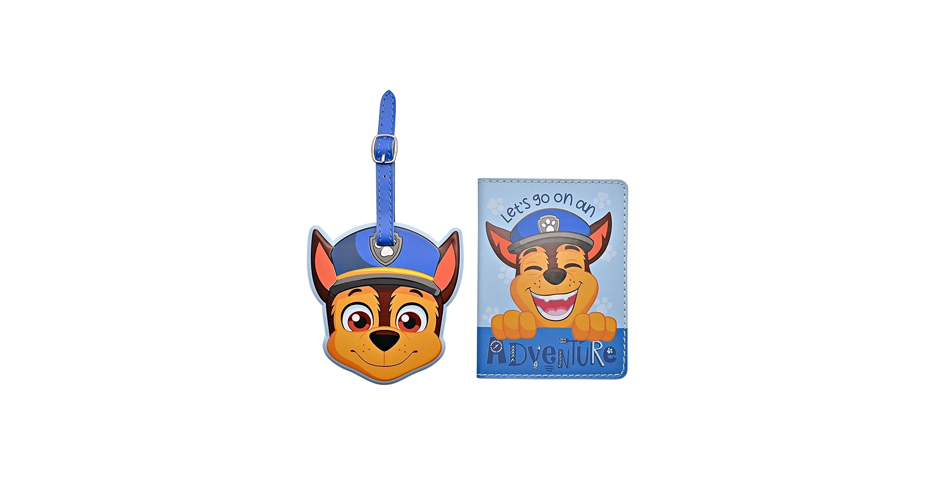 Paw Patrol - Passport & Luggage Tag - Chase - PU Leather Travel