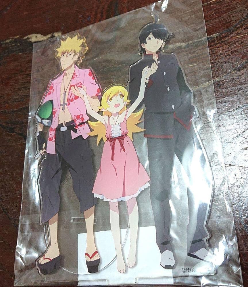 Amazon.co.jp: 化物語 アクリルスタンド 阿良々木暦 忍野忍 忍野メメ