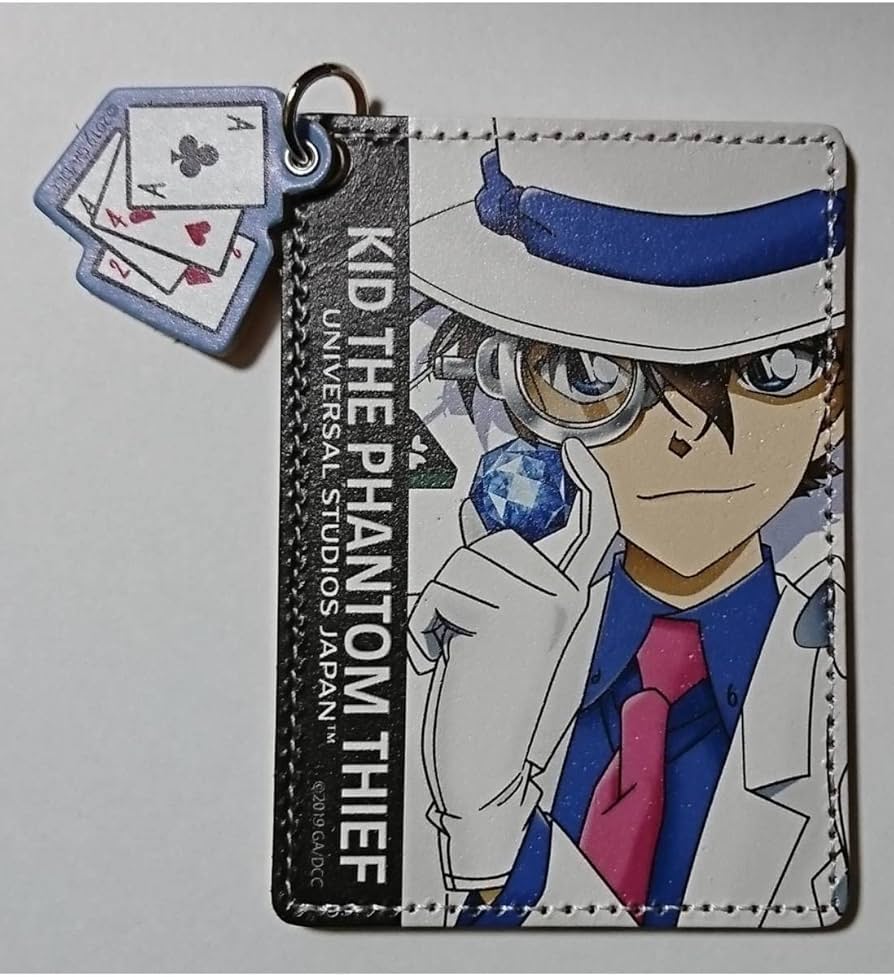 Amazon.co.jp: 641 怪盗キッド パスケース 本革 USJ 2019 ユニバーサル