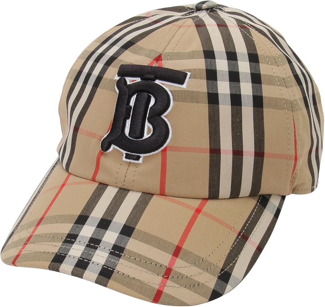 Amazon | [バーバリー] キャップ 帽子 TBロゴ モノグラムモチーフ