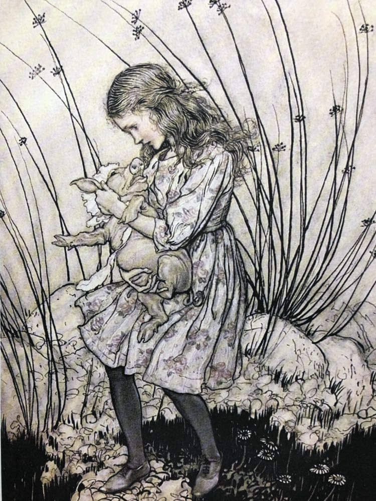 Amazon.co.jp: アーサー ラッカム 不思議の国のアリス ブタとコショウ