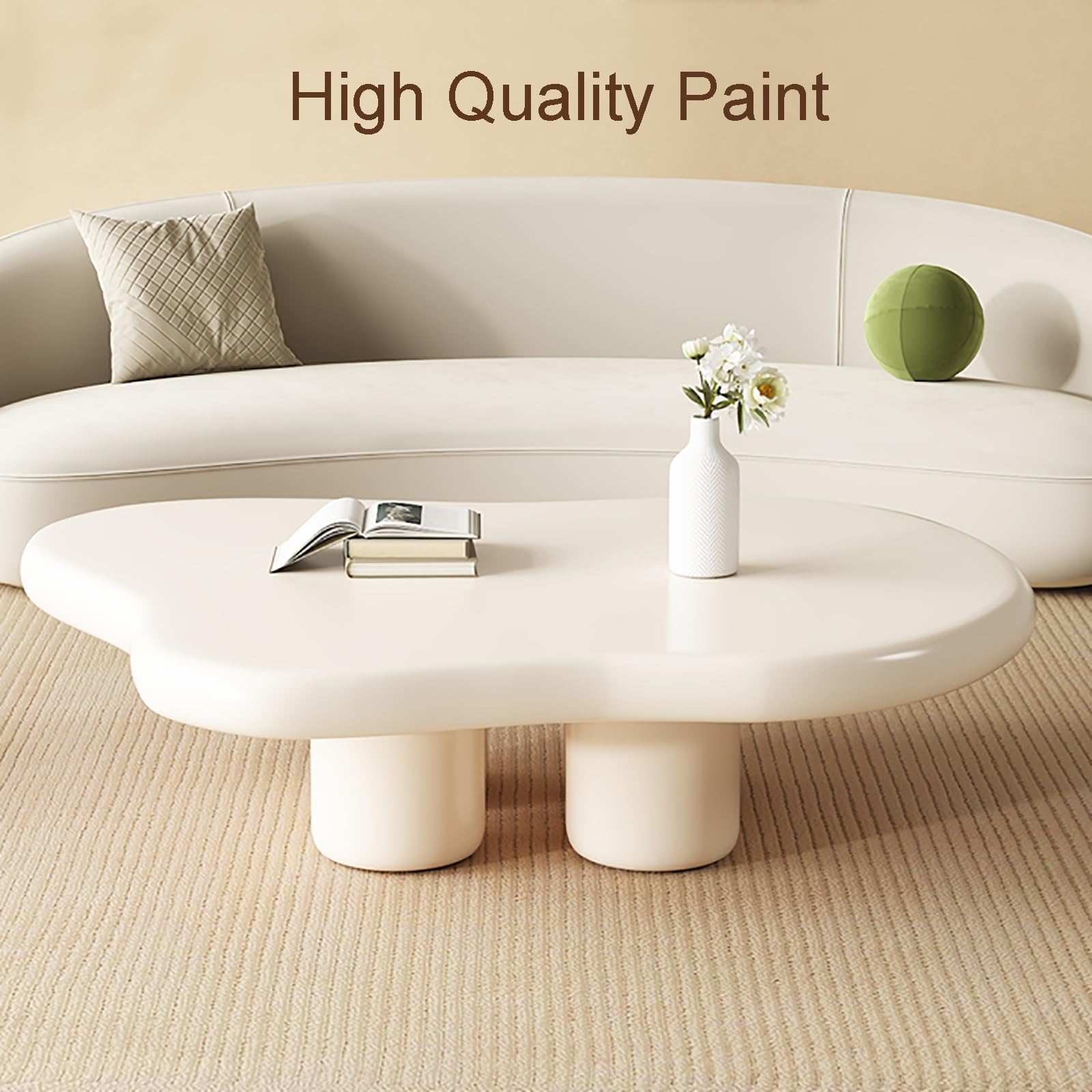 Amazon｜リビングルーム用クラウドコーヒーテーブル、不規則な形の