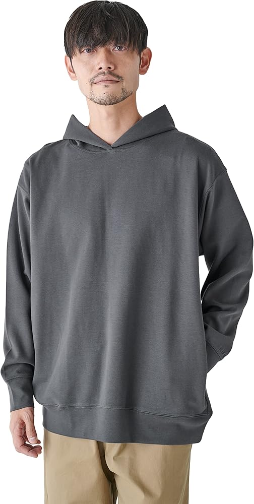 Amazon.co.jp: [Amazon Essentials] フード付き トレーナー ワイド