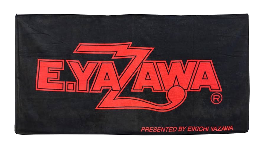 E.YAZAWA ロゴタオル 黒 矢沢永吉 ライブ 物販品 E.YAZAWA ロゴタオル