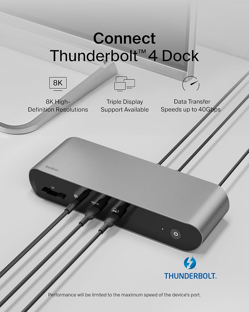 Amazon.co.jp: Belkin Thunderbolt 4 ドッキングステーション 90W