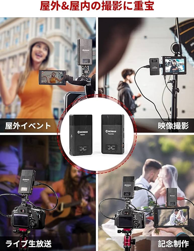 Amazon | 無線映像伝送システム, Moman Matrix 600s ワイヤレスhdmi