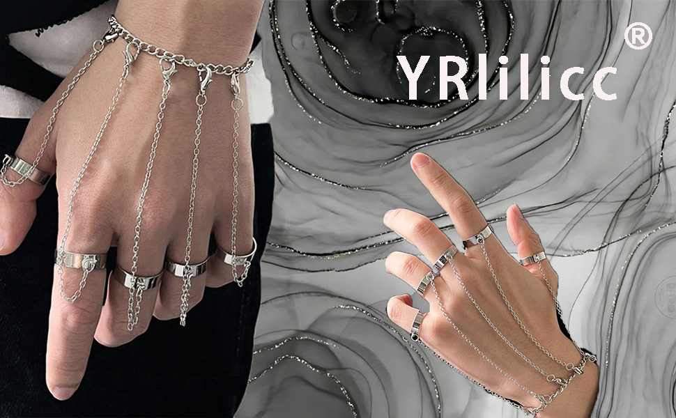 Amazon.com: YRlilicc Punk Chain Tassel Bracelet with Slave Finger