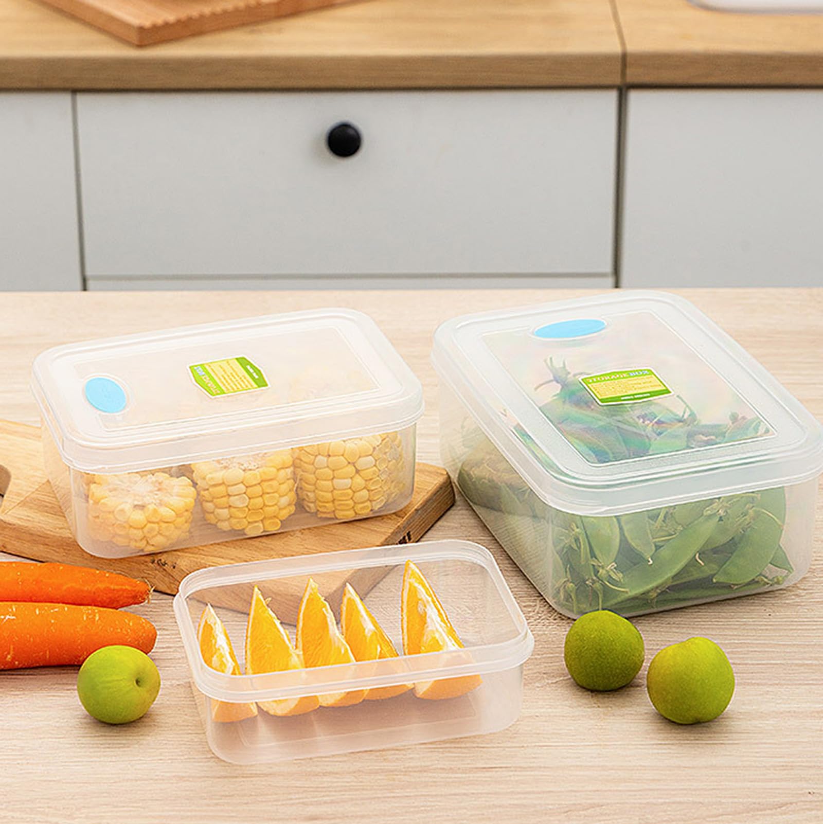 Amazon｜ノーブランド品&セーブ 真空プラスチックコンテナ 3サイズ