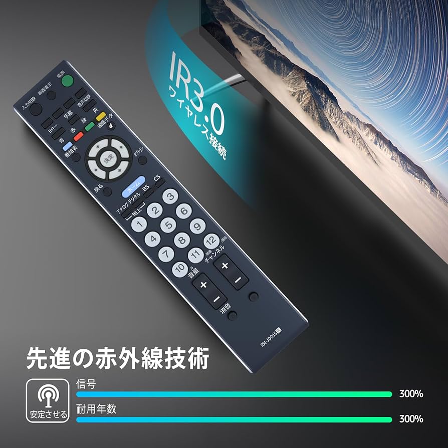 Amazon | 互換用ソニーテレビリモコン RM-JD015 テレビリモコン KDL
