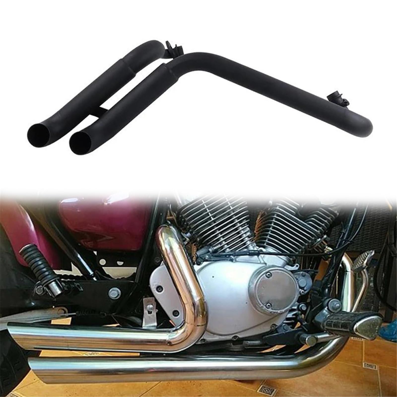 当時物 JMCAマーク付きカットマフラー XV250ビラーゴ用と思います